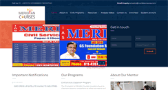 Desktop Screenshot of meridiancourses.com