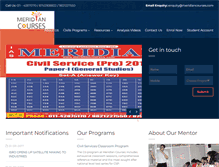 Tablet Screenshot of meridiancourses.com